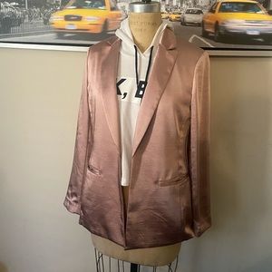 Satin Blazer pink
